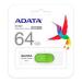 MEMORIA ADATA 64GB USB 3.1 UV320 RETRACTIL BLANCO-VERDE AUV320-64G-RWHGN