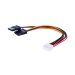 Cable STA para DVR Hikvision, H1 4(3.96), 2-SATA15F, 15cm 101502130