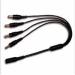  DIVISOR DE ENERGIA SAXXON / TIPO PULPO/ 4 CONECTORES MACHO/ 2.1MM/ 1 CONECTOR HEMBRA PSUWB07