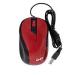 Mouse GHIA GMA50R - Alámbrico - USB - 1,200 DPI - Rojo