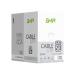 BOBINA DE CABLE MARCA GHIA CAT5E UTP CCA COLOR BLANCO 24 AWG 100M 328FT CERTIFICACIN CE / ROHS GCB-044