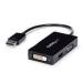 ADAPTADOR DISPLAYPORT A VGA DVI O HDMI - CONVERTIDOR A/V 3 EN 1 PARA VIAJES - 1080P - 1920X1200 - STARTECH.COM MOD. DP2VGDVHD DP2VGDVHD