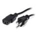 StarTech.com Cable de Poder NEMA5-15P - C13 Coupler, 1.8 Metros, Negro