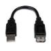 CABLE EXTENSOR USB 2.0 MACHO A HEMBRA DE 15CM - STARTECH.COM MOD. USBEXTAA6IN USBEXTAA6IN