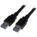 CABLE USB 3.0 DE 3 METROS - A MACHO A A MACHO - USB 3.1 GEN1 (5GBPS) - STARTECH.COM MOD. USB3SAA3MBK USB3SAA3MBK