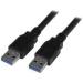 StarTech.com Cable USB 3.0 SuperSpeed A Macho - A Macho, 1.8 Metros, Negro