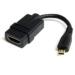 CABLE ADAPTADOR DE 12CM HDMI DE ALTA VELOCIDAD A MICRO HDMI - H A M - STARTECH.COM MOD. HDADFM5IN HDADFM5IN