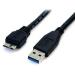 CABLE 50CM USB 3.0 SUPER SPEED SS MICRO USB B MACHO A USB A MACHO ADAPTADOR - NEGRO - STARTECH.COM MOD. USB3AUB50CMB USB3AUB50CMB