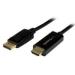 CABLE CONVERTIDOR DISPLAYPORT A HDMI DE 2M - COLOR NEGRO - ULTRA HD 4K - STARTECH.COM MOD. DP2HDMM2MB DP2HDMM2MB
