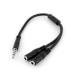ADAPTADOR DE DIADEMA MINI-JACK 3.5MM 4 PINES A CONECTORES SEPARADOS DE AUDÃ­FONOS Y DE MICRÃ³FONO - M A 2XH - STARTECH.COM MOD. MUYHSMFF MUYHSMFF