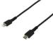 CABLE USB-C A LIGHTNING DE 2M - COLOR NEGRO - CABLE USB DE CARGA Y ALTA RESISTENCIA - CERTIFICADO MFI - STARTECH.COM MOD. RUSBCLTMM2MB RUSBCLTMM2MB