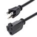 CABLE EXTENSOR DE TOMACORRIENTES DE 6M (NEMA 5-15P A NEMA 5-15R) - CABLE DE PODER DE 16 AWG AC - 125V, 13A - STARTECH.COM MOD. PAC10120 PAC10120