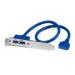 BRACKET DE  2 PUERTOS USB 3.0 SUPERSPEED CON CONEXIÃ³N A TARJETA MADRE - 2X USB 3.0 A HEMBRA - IDC 20 PINES HEMBRA - STARTECH.COM MOD. USB3SPLATE USB3SPLATE