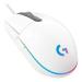 MOUSE LOGITECH G203 LIGHTSYNC GAMING WHITE OPTICO ALAMBRICO USB ILUMINACIÃ“N RGB AJUSTABLE 6 BOTONES 910-005794