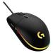MOUSE LOGITECH G203 LIGHTSYNC GAMING NEGRO OPTICO ALMBRICO USB ILUMINACION RGB AJUSTABLE 6 BOTONES 910-005793
