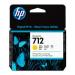 CARTUCHO DE TINTA HP DESIGNJET 712 DE 29 ML, AMARILLO (3ED69A) 3ED69A