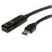 CABLE EXTENSOR DE 10 METROS USB 3.0 SUPERSPEED ACTIVO - USB A MACHO A HEMBRA - NEGRO - STARTECH.COM MOD. USB3AAEXT10M USB3AAEXT10M