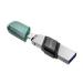 MEMORIA SANDISK 128GB IXPAND FLASH DRIVE FLIP PARA IPHONE/IPAD LIGHTNING/USB 3.1 METÁLICA CON TAPA DE PLÁSTICO SDIX90N-128G-GN6NE
