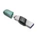 MEMORIA SANDISK 256GB IXPAND FLASH DRIVE FLIP PARA IPHONE/IPAD LIGHTNING/USB 3.1 METÁLICA CON TAPA DE PLÁSTICO SDIX90N-256G-GN6NE