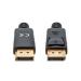 CABLE DISPLAYPORT 8K V1.4, MACHO A MACHO, 1 M (3 PIES), SOPORTA 4K@144HZ, HDR, CONTACTOS CHAPADOS EN ORO, FORRO DE PVC Y CONECTOR CON SEGUROS, NEGRO 355568