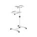 SOPORTE DE CARRITO PARA PROYECTORES Y LAPTOPS, DOS BANDEJAS PARA DISPOSITIVOS DE HASTA 10 KG CADA UNA, INCLINACIóN DE - / + 35 °, GIRO DE 360 °, ALTURA AJUSTABLE, GRIS / BLANCO 461726