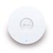 ACCESS POINT EAP610 WIFI 6 AX1800, MONTAJE EN TECHO OMADA MESH, ALIMENTADO POR POE+ ,ADMINISTRACION EN LA NUBE, FRECUENCIA 2,4 GHZ Y 5 GHZ EAP610