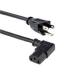 CABLE DE 1M DE ALIMENTACION DE COMPUTADORA, ACODADO EN ANGULO RECTO NEMA 5-15P A C13, 10A 125V, 18AWG, CABLE DE CORRIENTE - STARTECH.COM MOD. PXT101L3 PXT101L3
