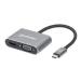 DOCKING STATION MANHATTAN, USB-C A HDMI Y VGA, 4 EN 1, CON SUMINISTRO DE ENERGÍA 130691