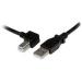 CABLE ADAPTADOR USB 1M PARA IMPRESORA ACODADO - 1X USB A MACHO - 1X USB B MACHO - STARTECH.COM MOD. USBAB1ML USBAB1ML