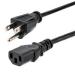 CABLE DE CORRIENTE DE 7.6M ESTANDAR DE ALIMENTACION DE COMPUTADORA, NEMA 5-15P A C13, 10A 125V, 18AWG, CABLE DE REPUESTO PARA IMPRESORA - STARTECH.COM MOD. PXT10125 PXT10125