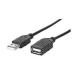CABLE USB,MANHATTAN,308519, V2.0 EXT. TIPO A  0.9M NEGRO 308519