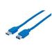 CABLE USB,MANHATTAN,325394, V3.2 EXT. TIPO A  1.0M AZUL, 5GBPS 325394