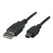 CABLE USB,MANHATTAN,302340, V2.0 A-MINI B 3.0M NEGRO 302340