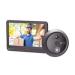 VIDEOPORTERO CON MIRILLA Y PANTALLA WI-FI DE BATERIA RECARGABLE / PARA INSTALARSE EN PUERTA / CAMARA 1080P / AUDIO DE DOS VIAS / USO EN INTERIOR CS-HP4