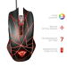 Mouse Gaming GXT 160 22332  ambidiestro con 7 botones programables e iluminación LED ajustable