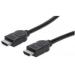CABLE HDMI MANHATTAN DE ALTA VELOCIDAD CON CANAL ETHERNET, M-M, BLINDADO, NEGRO, 10 M 323246