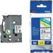 CINTA BROTHER LAMINADA TZE251 NEGRO SOBRE BLANCO DE 24 MM TZE251
