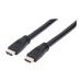 CABLE HDMI MANHATTAN  2.0  M-M 10 MTS  DE ALTA VELOCIDAD  CON ETHERNET PARA PARED 353977