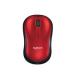 MOUSE LOGITECH M185 ROJO OPTICO INALAMBRICO (MINI RECEPTOR USB) PC/MAC/CHROME 910-003635