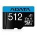 AUSDX512GUICL10A1-RA1 Memoria ADATA 512GB MicroSD Premier con adaptador SD clase10 A1 U1 V10 100MB/s
