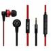 AUDIFONOS VORAGO EP-303 ROJO MICROFONO Y CONTROL DE VOLUMEN 3.5MM