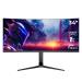 Monitor Gamer Acteck Curvo 34" VA  Extreme Earth MGX34C  4K WQHD R1500  144 Hz  1ms PIP+PBP  Altura Ajustable  2xHDMI 2.1  2xDP 1.4  Negro BR-938655