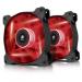 Ventilador CPU Corsair AF120 LED Red 120mm Twin Pack