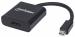 ADAPTADOR MANHATTAN  DISPLAYPORT MINI M A HDMI H, ACTIVO BL 152501