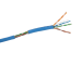 Cable par trenzado nivel 5 (CAT 5e), CMR, de color azul, de 4 pares de conductores sólidos de cobre AWG 24.para aplicaciones de CCTV/Redes de datos/IP Megapixel/Control RS485