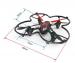 Drone Quadcopter Hubsan H107C, con batería recargable, 2.4GHz, cámara 480p, hasta 100 metros, Color Negro.