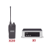KIT DE SISTEMA CONVENCIONAL INC 20 RADIOS PORTATILES ICF4230DS Y REPETIDOR UR-FR6000/64 IC-F4230DS/KIT