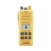 Radio Portátil Marino, 2W, cumple con las regulaciones GMDSS, Tx:156.025-157.425MHz, Rx:156.050-163.275MHz, sumergible IPX7 incluye: antena, batería, cargador y clip IC-GM1600/21K