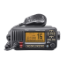 Radio móvil marino ICOM, color negro, Tx: 156.025 - 157.425 MHz, Rx: 156.050 - 163.275 MHz, sin GPS interconstruido, 25W de potencia, sumergible IPX7 incluye micrófono y cable de alimentación IC-M324/01