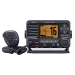 Radio móvil marino, 25 watts, Tx:156.025-157.425MHz, Rx:156.050-163.275MHz, receptor AIS y conector NMEA 2000 incluido, pantalla de matriz de puntos,compatible con GPS, capacidad de llamada selectiva DSC, canales CAN, USA, INT  incluye microfono. IC-M506/